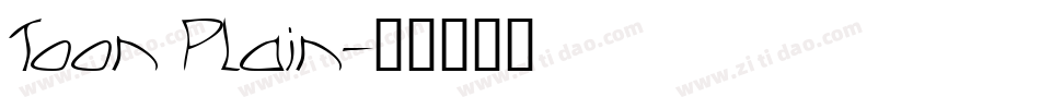 Toon Plain字体转换